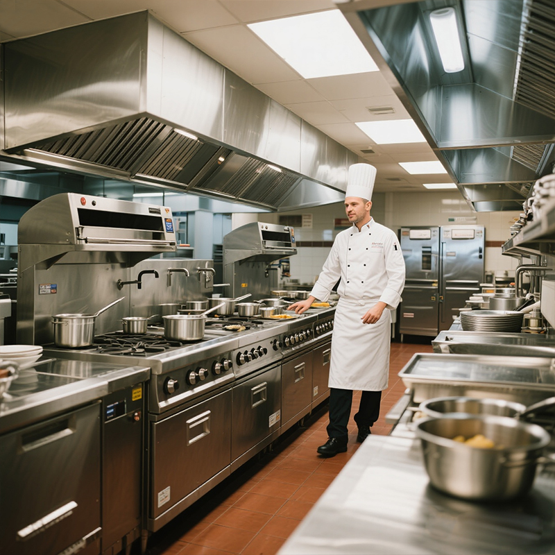 Commercial Kitchen Gas Line - Paslanmaz Çelik Fast Food Ekipmanları Ticari