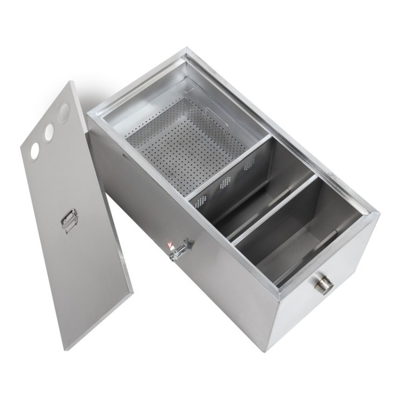 Commercial Kitchen Water Filter - Paslanmaz çelik yağ tutucu yağ-su ayırıcı