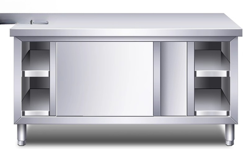 Commercial Kitchen Worktops - Mutfak Konsolu Paslanmaz Çelik Tezgahlı Sürgülü