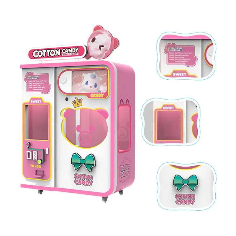 Candy Floss Machine Commercial - Fabrika Çıkışlı Pamuk Şeker Otomatı, Otomatik
