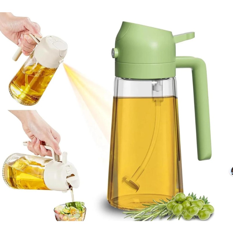 Commercial Kitchen Sprayer - 16oz/470ml Cam Zeytinyağı Sprey Şişesi, Yemek