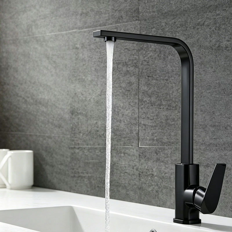 Commercial Kitchen Water Filter - Banyo Lavabo Musluğu Mutfak Musluğu Siyah/gümüş