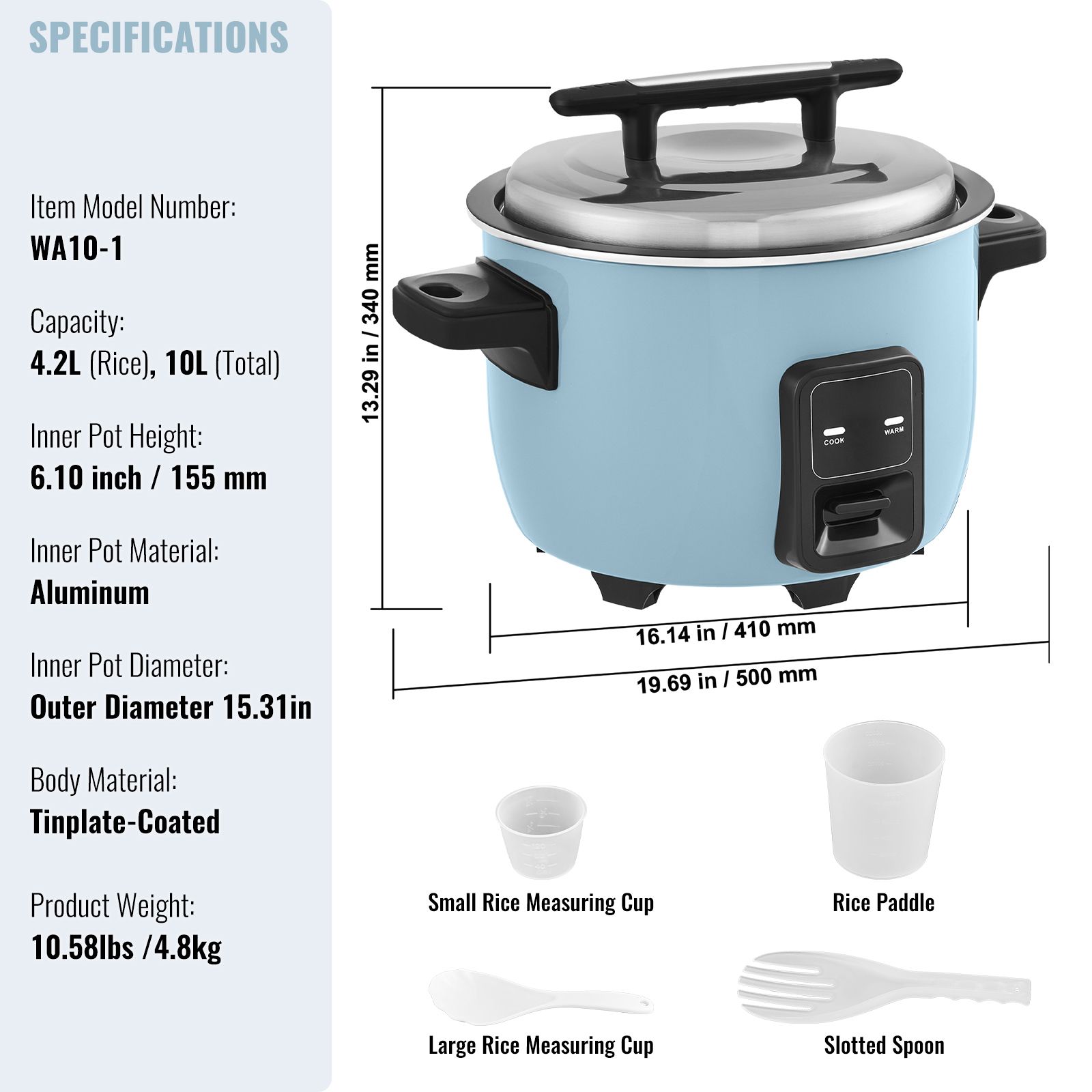 Commercial Rice Cooker - Ticari Pirinç Pişirici, 60 Fincanlık Pirinç