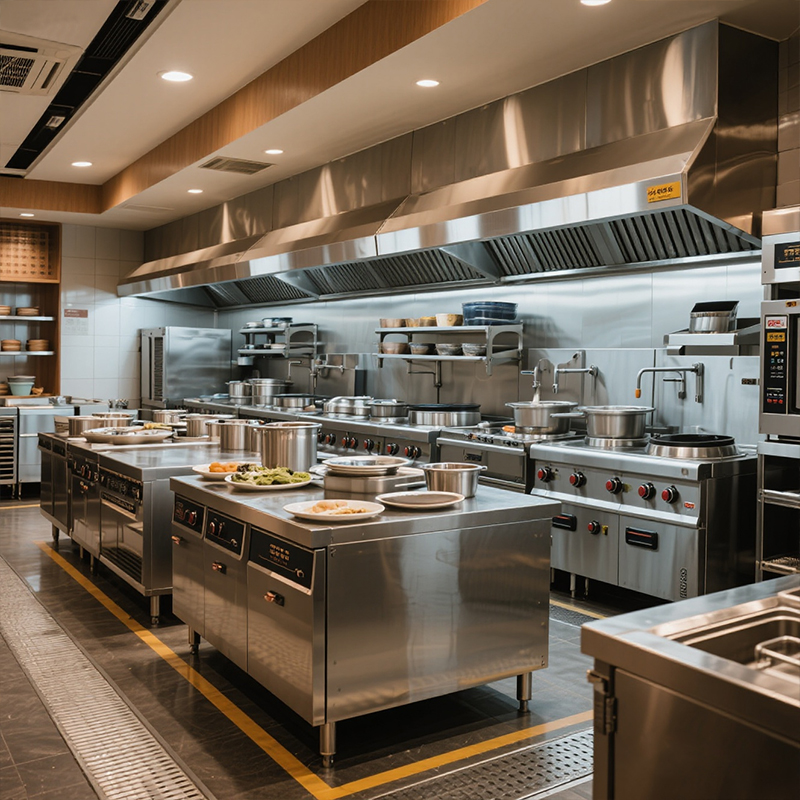 Paslanmaz Çelik Fast Food Ekip - Commercial Kitchen Gas Line incelemesi ve fiyatı