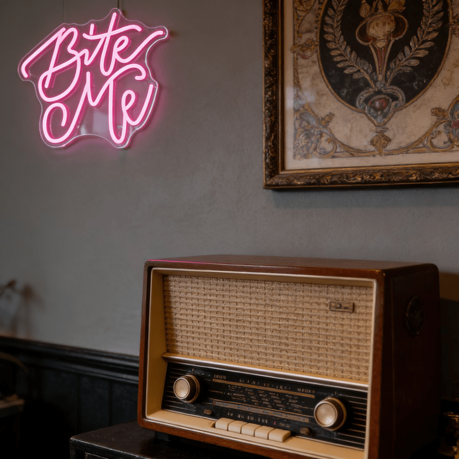 Bite Me Pembe LED Neon Tabela  - Commercial Kitchen Ideas incelemesi ve fiyatı