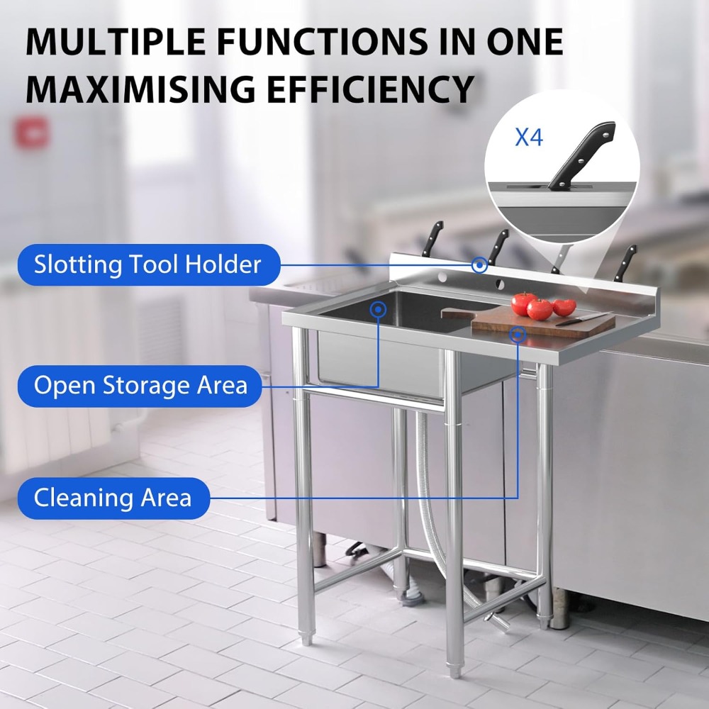 Paslanmaz Çelik Lavabo, 36x21x - Commercial Kitchen Worktops incelemesi ve fiyatı