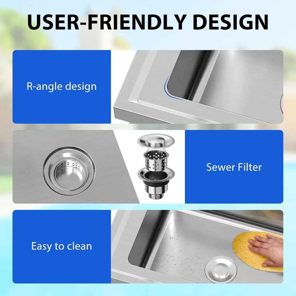 Paslanmaz Çelik Lavabo, 36x21x - Commercial Kitchen Worktops incelemesi ve fiyatı