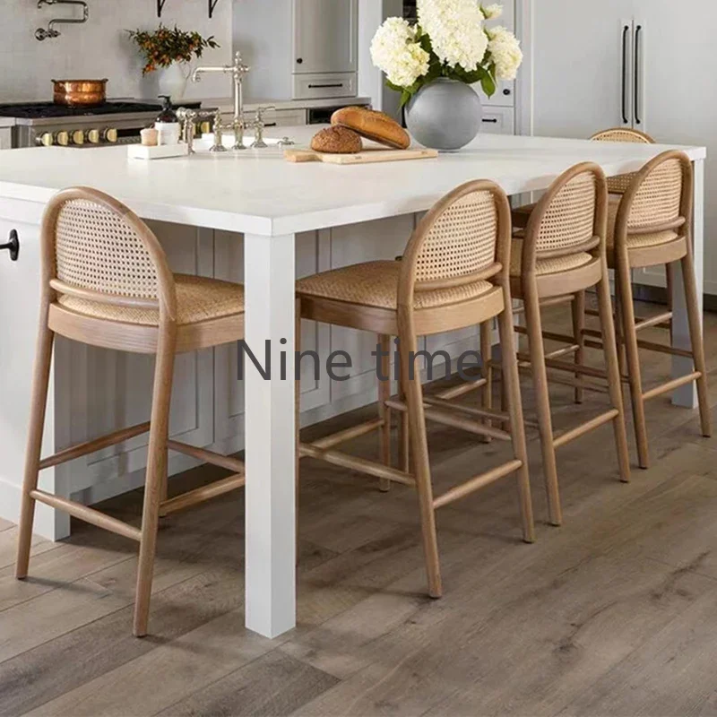 Masif Ahşap Rattan Mutfak Bar  - Commercial Kitchen Designer incelemesi ve fiyatı
